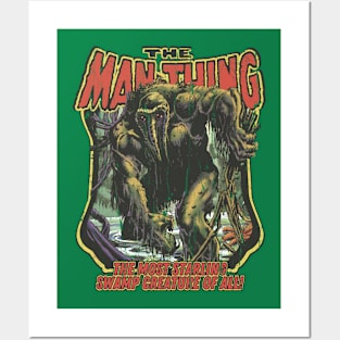 The Man Thing 1974 Posters and Art